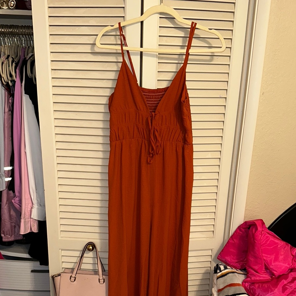 Elegant Orange Women's Jumpsuit